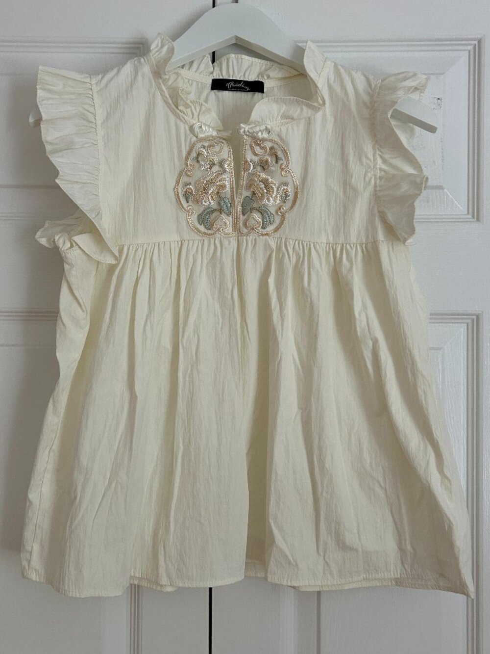 Japanese Brand Traditional Embroidered Top